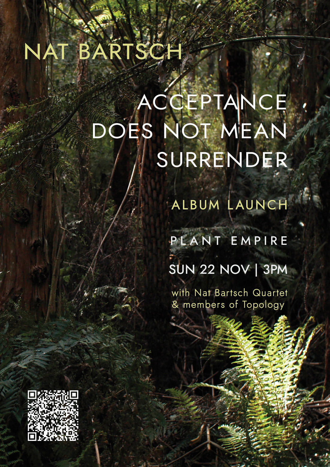 Nat Bartsch | Acceptance Does Not Mean Surrender (22 November 2026)